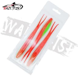 WALK FISH 3pcs Drop Shotting Soft Bait Fishing Lure 170mm 15.5g V-shape Split Tail Swimbait Worm Freshwater Fishing Tackle lure