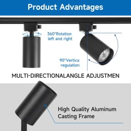 GU10 LED Track Light Full Sets Ceiling Lighting Indoor Kitchen Lamp LED Spotlight for Living Room Store Decor Ceiling Spot Light