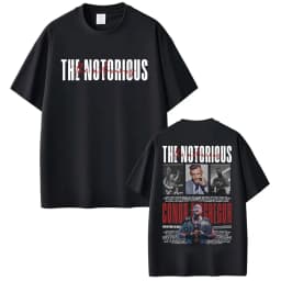 Limited Connor Mcgregor The Notorious Graphic Tee Shirt Men Women Fashion Retro Classic T Shirt Casual Cotton Oversized T Shirts