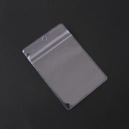 20pcs Transparent PVC Self-Sealing Bags with Hole Thickened Zipper Clear Plastic Storage Bags for Small Jewelry And Food Packagi