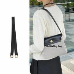 Replacement Leather Shoulder Strap for Herbag 31 Mini Herbag,an Cognac Replacement Shoulder Strap, Gold Hardware Grommets