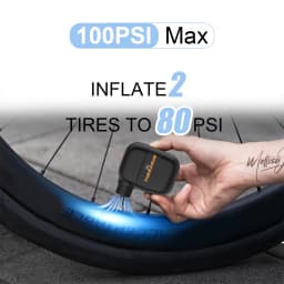 Mini Bicycle Pump Rechargeable Portable Air Inflator 100PSI 5V Type-C Bike Accessories for Bike Schrader Presta Tires.