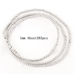 Natural Silver Color Hematite Stone Cylinder Irregular Loose Round Beads For DIY Jewelry Making Bracelet Earring Accessories
