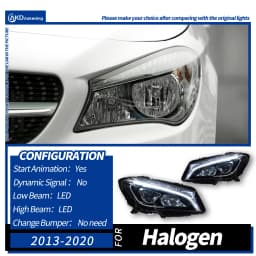 Car Lights for W117 2014-2020 CLA 220 CLA45 CLA260 LED Auto Headlight Assembly Upgrade High Configure Signal Lamp Accessories