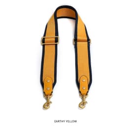 Crossbody bag striped strap canvas nylon strap designer Adjustable shoulder bag replacement with genuine leather parts accessory