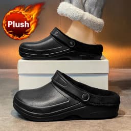Brand Men's Slip-on Shoes - Soft and Comfortable Holey Shoes Outdoor Waterproof Heightening Cool Shoes EVA Driving Shoe