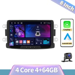 Podofo 8" Carplay Android Car Radio For Renault Car Intelligent System 2 Din GPS Navigation RDS Multimedia Car Radio