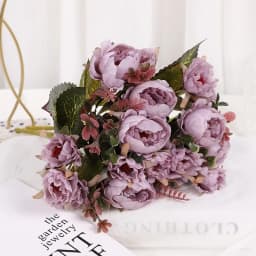 Artificial Ronghua Peony Simulation Flower Home Wedding Fake Flower Bundle Engineering Horticultural Decoration