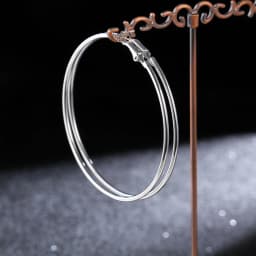BLIJERY Trendy Oversized Hoop Earrings Big Smooth Circle Earrings Basketball Brincos Punk Style Loop Earrings for Women Jewelry