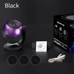 24Pattern Galaxy Ocean Projector 360° Rotatable Projection Stand Built-in Sleep Sounds Bedside Night Lamp Bedroom Decor Kid Gift