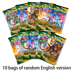 10 Pack Pokemon Cards 151 Team up Sun & Moon Thunder English Trading Card Game Evolutions Booster Collectible Kids Toys Gifts