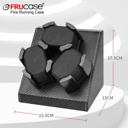 FRUCASE PU Watch Winder for automatic watches automatic winder 3 watches