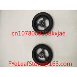 Aluminum Alloy Bearing Hole Diameter 8mm 1 Pair Wheelchair Accessories with Bearings 4-inch Universal Wheel PU Solid Wheel