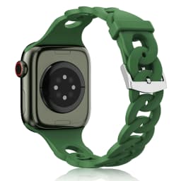 Silicone Strap for Apple Watch Band 44mm 40mm 45mm 41mm 42mm 38mm Accessories Gourmette Bracelet iWatch Series 12 6 5 4 3 SE 7