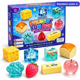 New Random Color 8pcs/Box TPR Maltose-Filled Squishy Toy, Slow Rising Stress Relief Sensory Fidget Decompression Blind Box Gift