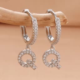 Nidin Hot Sale Initial A-Z Letters Mini Small Hoop Earrings Gold Color Zircon Jewelry Alphabet Fashion Christmas New Year Gift