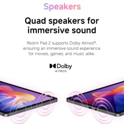 Xiaomi Redmi Pad 2, 4+256GB WIFI Global Version, 11" 90Hz 2.5K Display MediaTek Helio G100-Ultra HyperOS 2 9000mAh 18W Charging