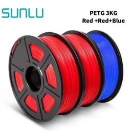 SUNLU 3 Rolls PLA PETG 3D Filament 1KG 1.75mm +/-0.02MM 3D Printing Filament Neatly Wound Filament Vacuum Packing Fast Shipping
