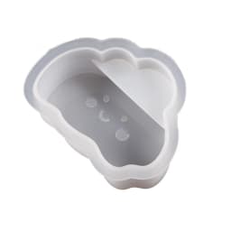 Business Card Storage Silicone Mold Clouds Rainbow Hexagon Heart Card Holder Display Resin Epoxy Mold DIY