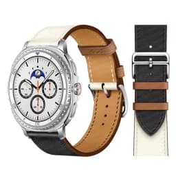 Band for Samsung Galaxy Watch 8/8 Classic/Ultra 2025 47mm 44mm 40mm 46mm Leather Wrist Belt Correa Bracelet Galaxy watch 8 Strap