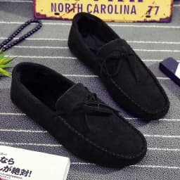 Summer Red Suede Loafers Men Shoes Slip On Soft Moccasins Breathable Flats Men's Driving Shoes Men Leather Casual Shoes Handmade