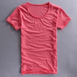 Men's Cotton T-Shirts Solid Short Sleeve Breathable T Shirt Man Fashion Tops Summer Short Sleeve Tees Man Clothes TS-193