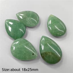 Water Drop Shape Stone Charms Faceted Amazonite Pendant Natural Gems Crystal Charms For Jewelry Making DIY Necklace 13x18mm