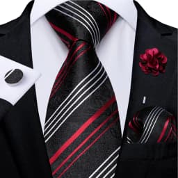 Floral Pink Ties For Men Wedding Party Man Tie Handkerchief Brooch Cufflinks Set Men Accessories Gravata