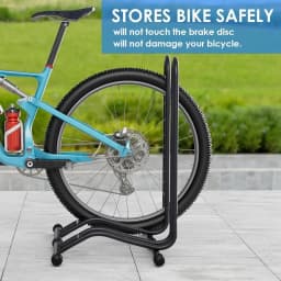 1/2/3 Bikes Stand for Storage, Bike Floor Parking Stand Bicycle Cycle Storage Locking Stand with Reversible Design, Bike Rack