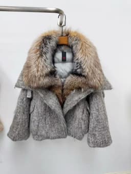 OFTBUY Luxury Short Big Fox Fur Goose Down Coat Female Natural Fur Puffer Jacket New Autumn Winter Thickened Warm Clothes Women
