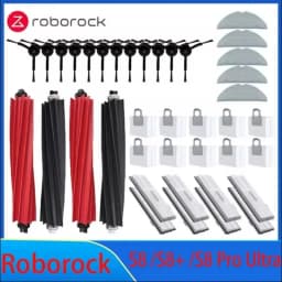 For Roborock S8 Pro Ultra S8+ Spare Parts DuoRoller Main Side Brushes Mop Cloths HEPA Filters Dust Bags Accessories