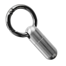 Pure Titanium Waterproof Bunker Portable Small Pill Box Sealed Waterproof Keyring Mini Carry-on First Aid Pill Bottle Three Colo