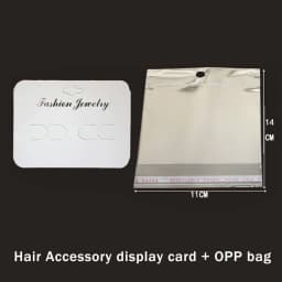 30-50sets Display Card with Opp Bags Transparent Self Adhesive Plastic Bag for Handmade Jewelry Necklace Bracelet Packaging