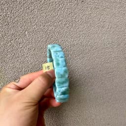 2026 AAA Grade Natural Larimar/Copper Pectolite Bead 10x14mm Bracelet Dominicana Genuine Larimar Gemstone Bangle Woman Wholesale