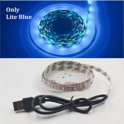 LED Strip Light RGB 2835 Flexible Lamp Tape Diode USB Cable 3 Key Control DC5V 1M 2M 3M 4M 5M Desk Screen TV Background Lighting