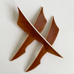 100 Pcs IBOUNFOX 4 Inch Natural Turkey Arrow Feathers Sting Shape Archery Fletches Feather Arrow Feltching Right Wing