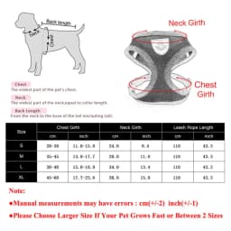 Adjustable Cat Dog Harness Leash Set Reflective Escape Proof Mesh Vest Puppy Kitten Chest Strap Pet Walking Safety Lead Supplies