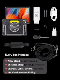 [Ship From UK]Cubot TAB KingKong S 10.1 Inch 90Hz Display Android 15 Tablet 15300mAh 16GB(6+10) 256GB Camping Light 48MP Pad
