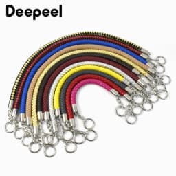 Short PU Leather Braided Rope Handles for handbag Shoulder Bag Strap bags belt  Replacement Detachable DIY Accessories 30-60cm