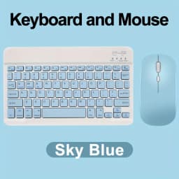 10 in Mini Wireless Keyboard and Mouse Rechargeable Slim Keyboard and mouse set For iPad Air Pro Tablet For Android IOS Windows
