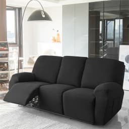 1/2/3 Seater Soft Recliner Sofa Cover Solid Color Simple Single Sofa Slipcover Relax Couch Armchair Protector Case Removable