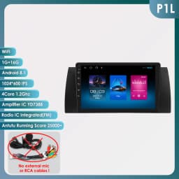 Hizpo 2 Din Android Auto Radio For BMW 5 E39 1995 - 2003 E53 X5 M5 Carplay 4G Car Multimedia GPS 2 Din Smart Car Systems AI Voice