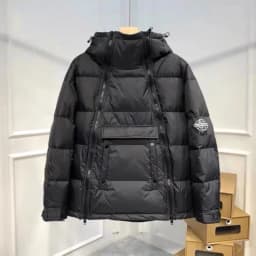 Winter New Style Men's Hooded down Cotton Jacket Fashionable Casual Versatile Bread Style Couple's Popular Korean Version