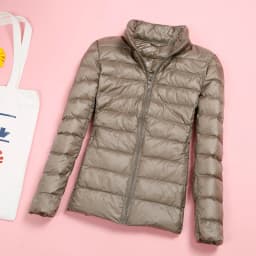 Light Down Jacket Women Inner Cloth Autumn Winter Slim Short Stand hooded Warm White Duck Down Coat Women Outerwear Plus Size