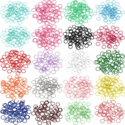50pcs 8mm 10mm Colorful Single Loop Ring Metal Closed End Single Ring For Diy Jewelry Making Connectors Accessories Supplies