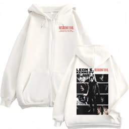 Limited Leon Kennedy Jacket Sweatshirt Resident Evil Requiemm Zipper Hoodies Men Women Harajuku Classic Cool Zip Up Hoodie Coats