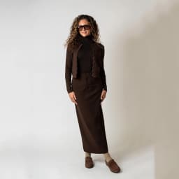 AP AW26 Women Elegant Stretch Pencil Skirt 4 Colors Available A-line