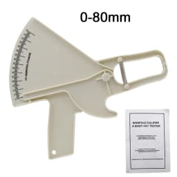 0-80mm Body Fat Measure Tester Analyzer Sebum Caliper Clamp Shaped Ruler Skinfold Test Instrument Measuring Tape