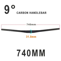Raceface Next MTB Handlebar 9 Degree Full Carbon Mountain Bike Handlebars 31.8mm Carbon Handlebar Matte Black Bike Accessories