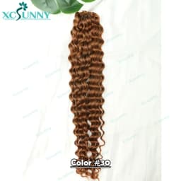 Curly Crochet Human Hair Extensions Knotless Pre Separation Feather Crochet Human Hair Water Wave Invisiable Knot With String